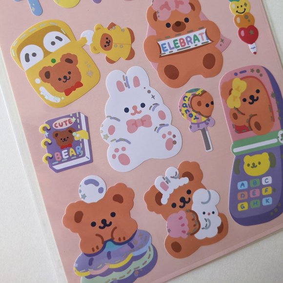 Twinkle Bear Toyshop Sticker Sheet - Picture 2 of 4